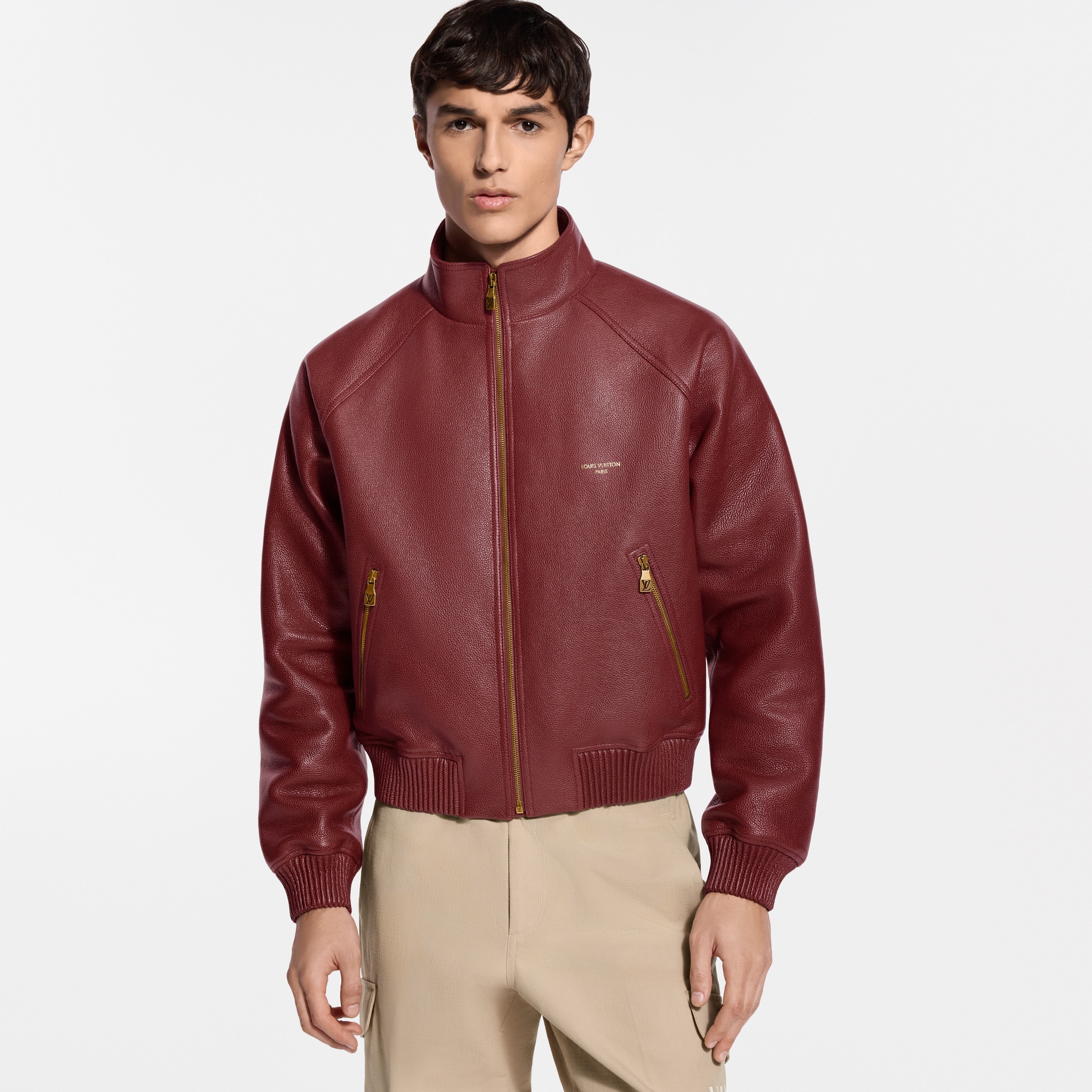 Grained Leather Jacket - Les Extraordinaires - High-End Ready-to